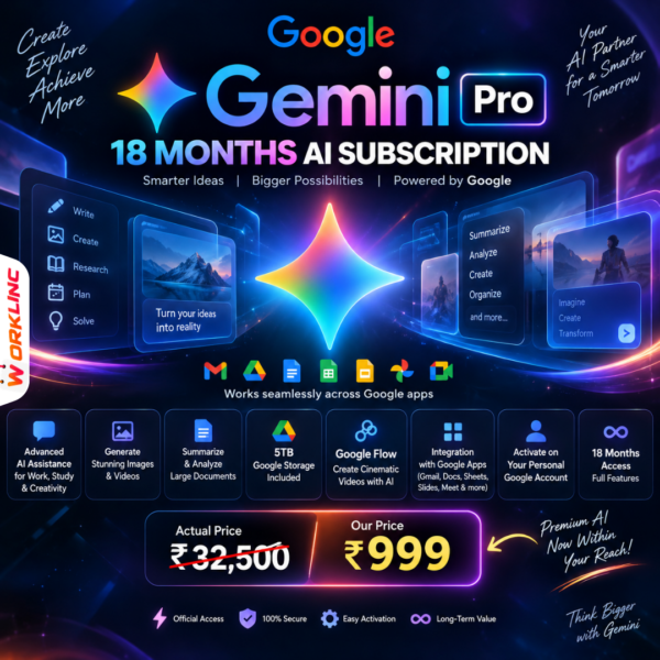 Gemini Pro - 18 Months Ai Subscription