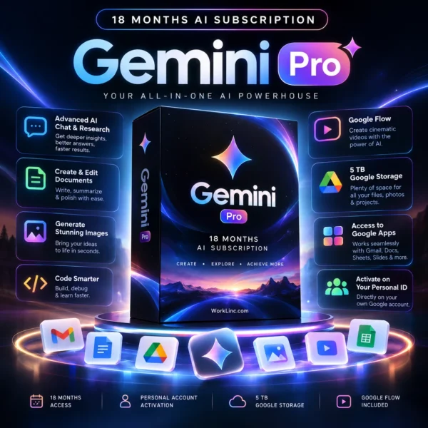 Gemini Pro – 18 Months AI Subscription
