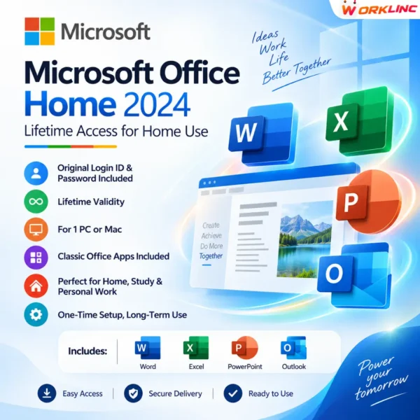 Microsoft Office Home 2024 – Lifetime Access