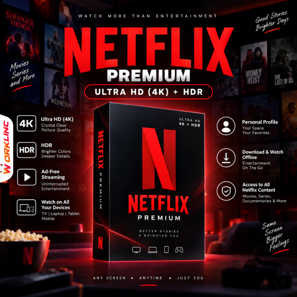 Netflix Premium – Ultra HD (4K) + HDR