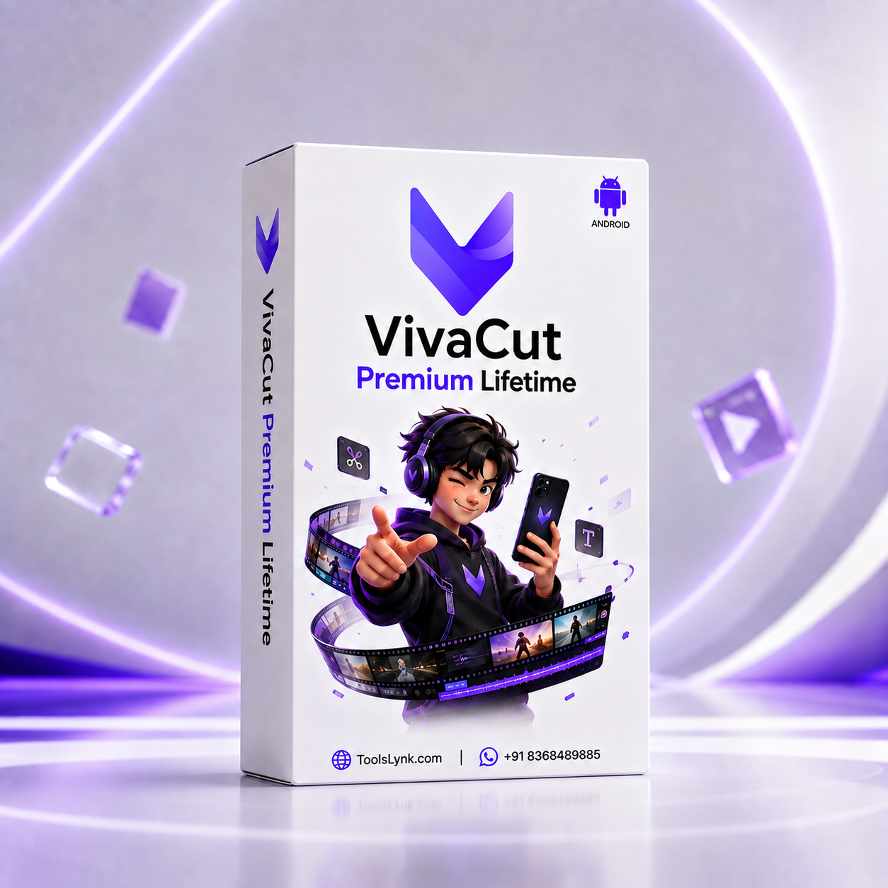 VivaCut-Premium-Box-Final.png VivaCut Premium Lifetime – Android - Image 1