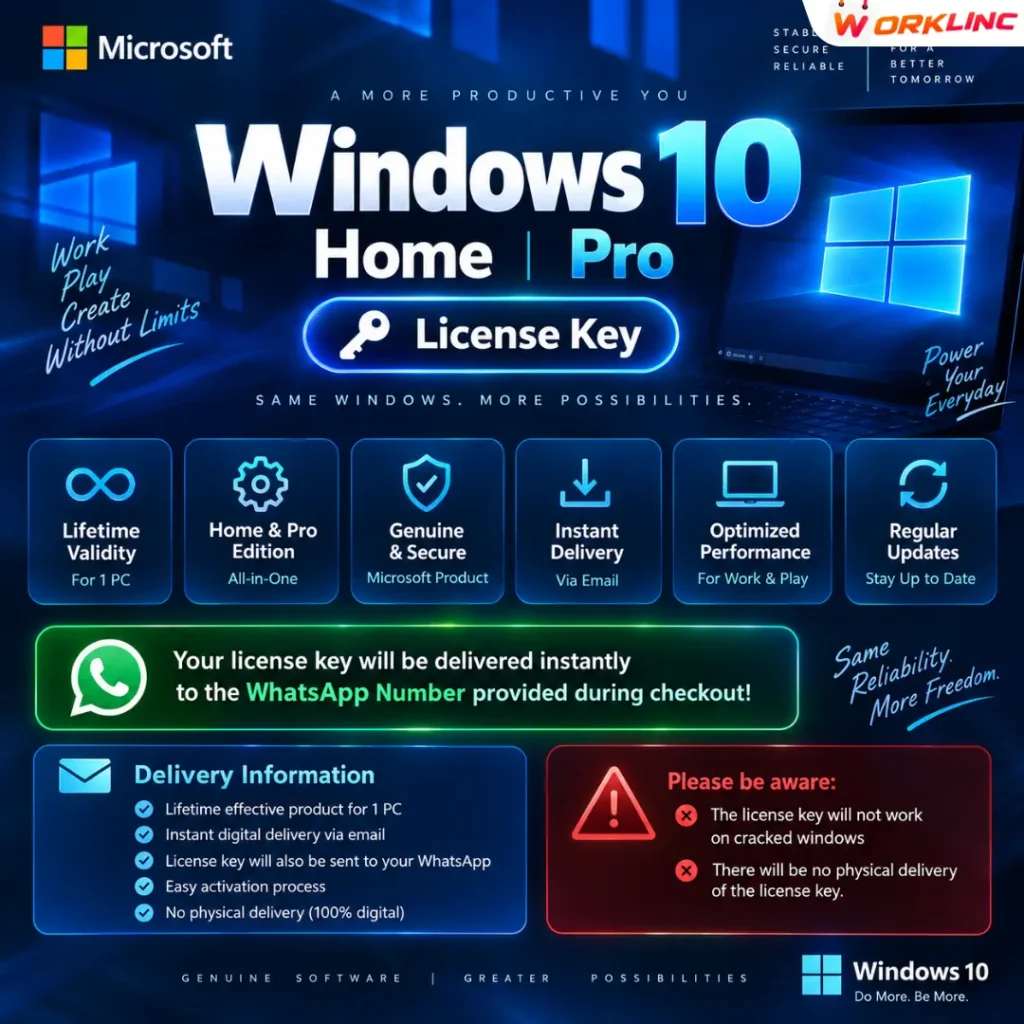 Windows 10 License Key - Features