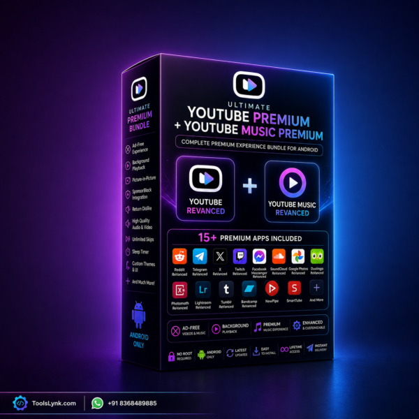 YouTube Premium + YouTube Music Bundle | 15+ Bonus Apps
